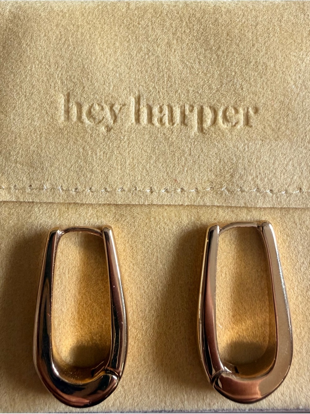 NWOT Hey Harper Gold Plated earrings